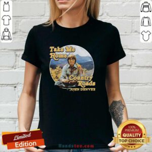 Top Machine Gun Kelly Wearing Take Me Home Country Road John Denver Ladies-tee
