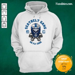 Awesome Detroit Lions Seatbelt Gang No Fly Zone Hoodie