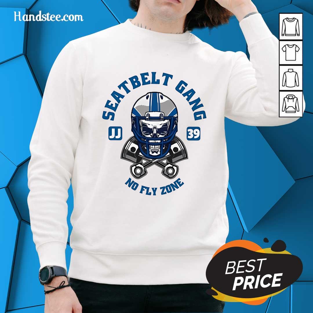 Awesome Detroit Lions Seatbelt Gang No Fly Zone Sweater