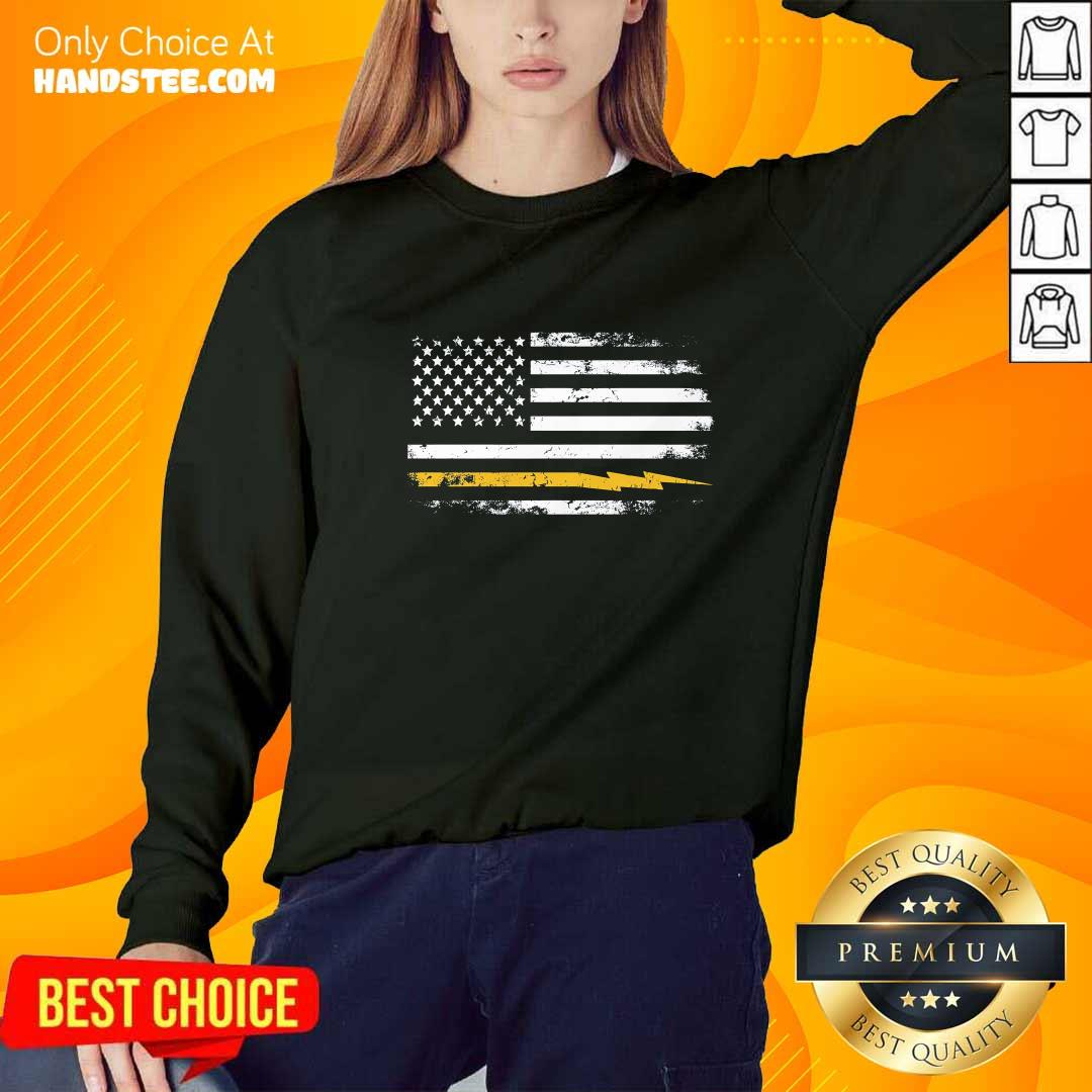 Awesome Electrician US Flag Sweater