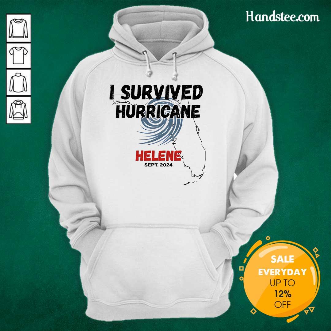 Awesome I Survived Hurricane Helene Florida Sept 2024 Hoodie