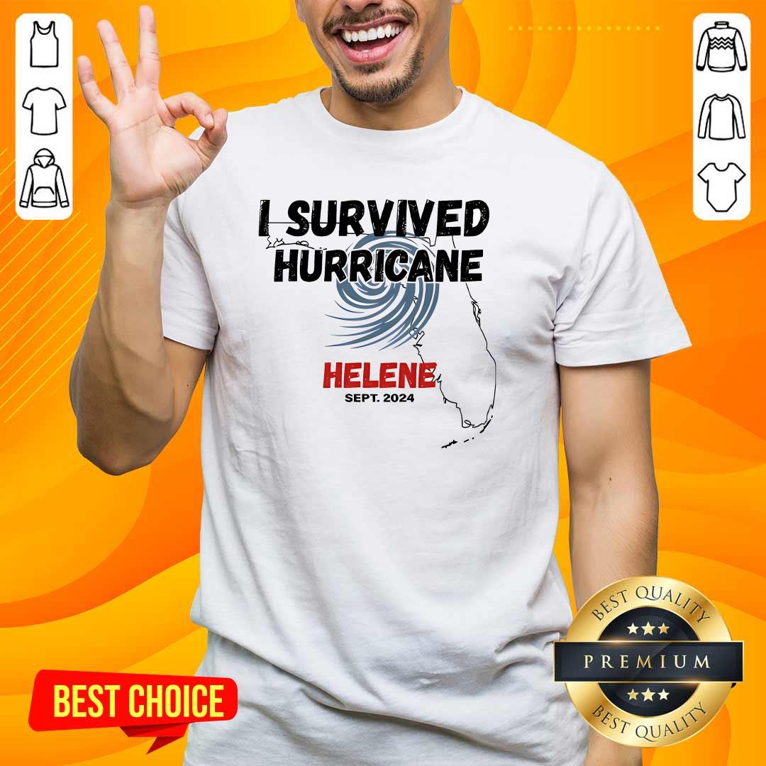 Awesome I Survived Hurricane Helene Florida Sept 2024 T-Shirt