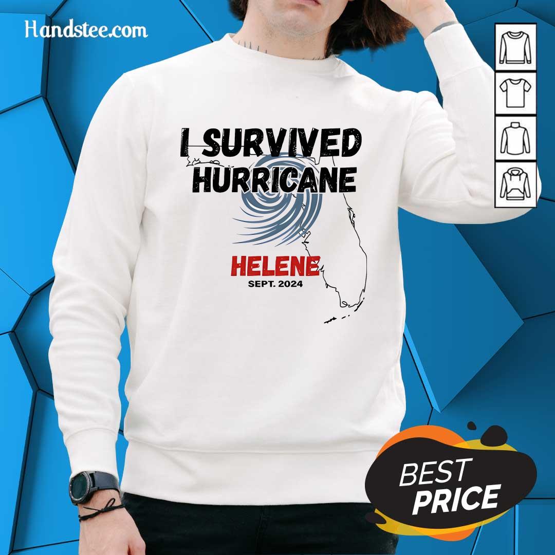 Awesome I Survived Hurricane Helene Florida Sept 2024 Sweater