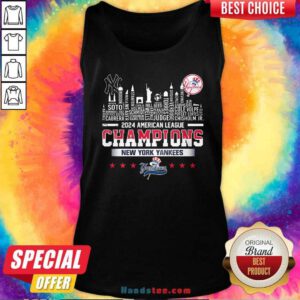 Awesome New York Yankees 2024 American League Champions Tank-top