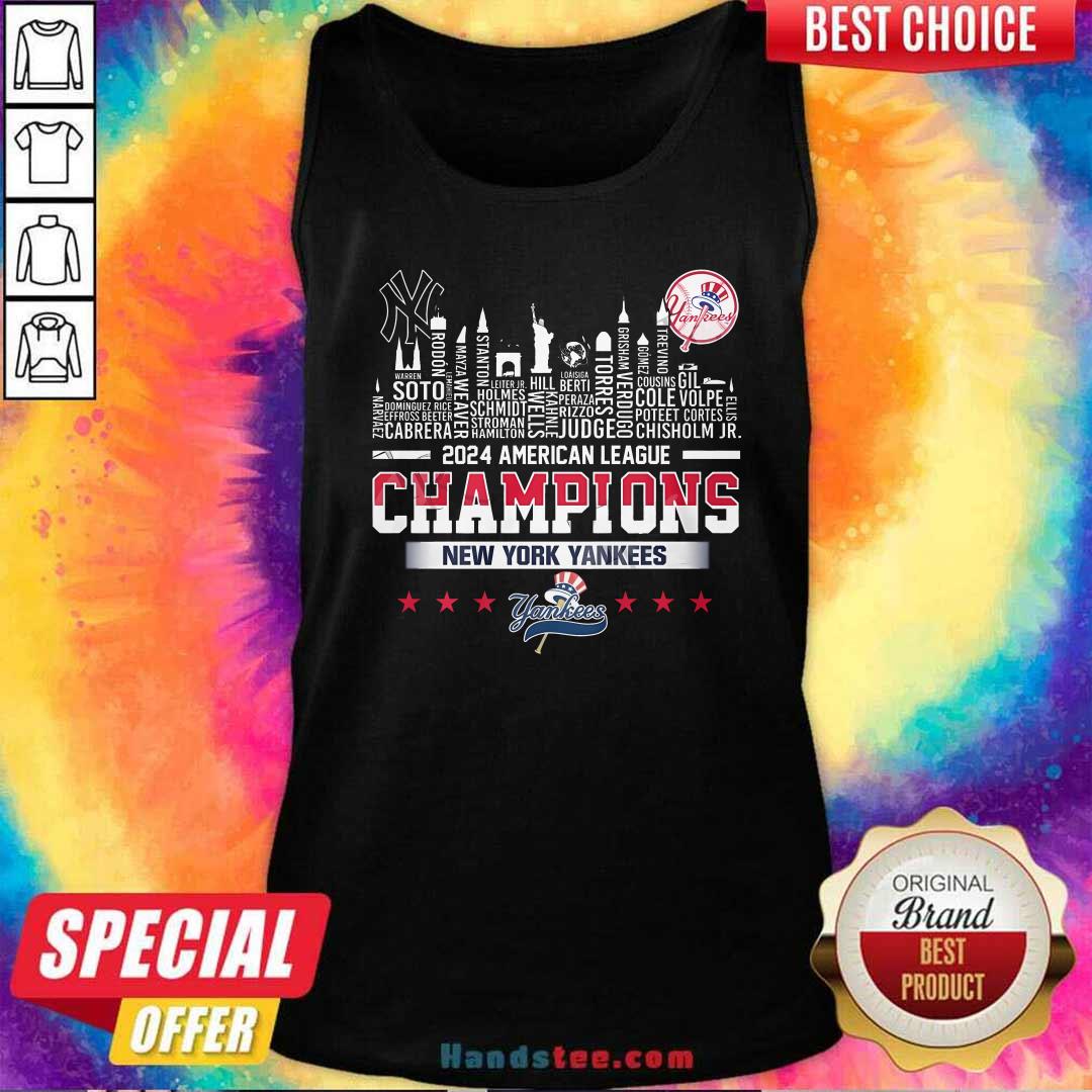 Awesome New York Yankees 2024 American League Champions Tank-top