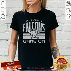 Awesome Player 1 Ft Wright Falcons Game On Ladies-tee