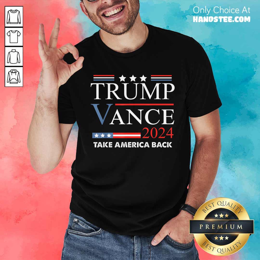 Awesome Trump Vance 2024 US Flag Vintage Election President 2024 T-Shirt
