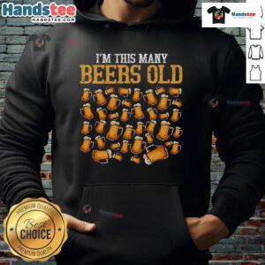 Funny 40-Year-Old Beer Drinking Hoodie design featuring a humorous graphic perfect for birthday celebrations.