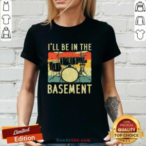 Funny Cool Drumming Design Drum Set Drumming Drummer Vinatge Ladies-tee