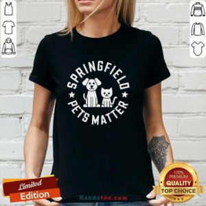 Funny Cute Eating The Dogs Springfield Pets Matter Cute Animal Ladies-tee