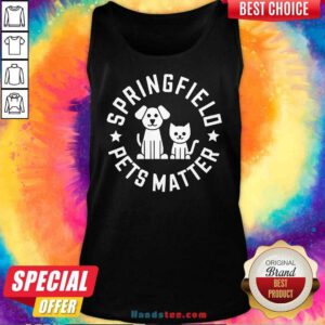 Funny Cute Eating The Dogs Springfield Pets Matter Cute Animal Tank-top