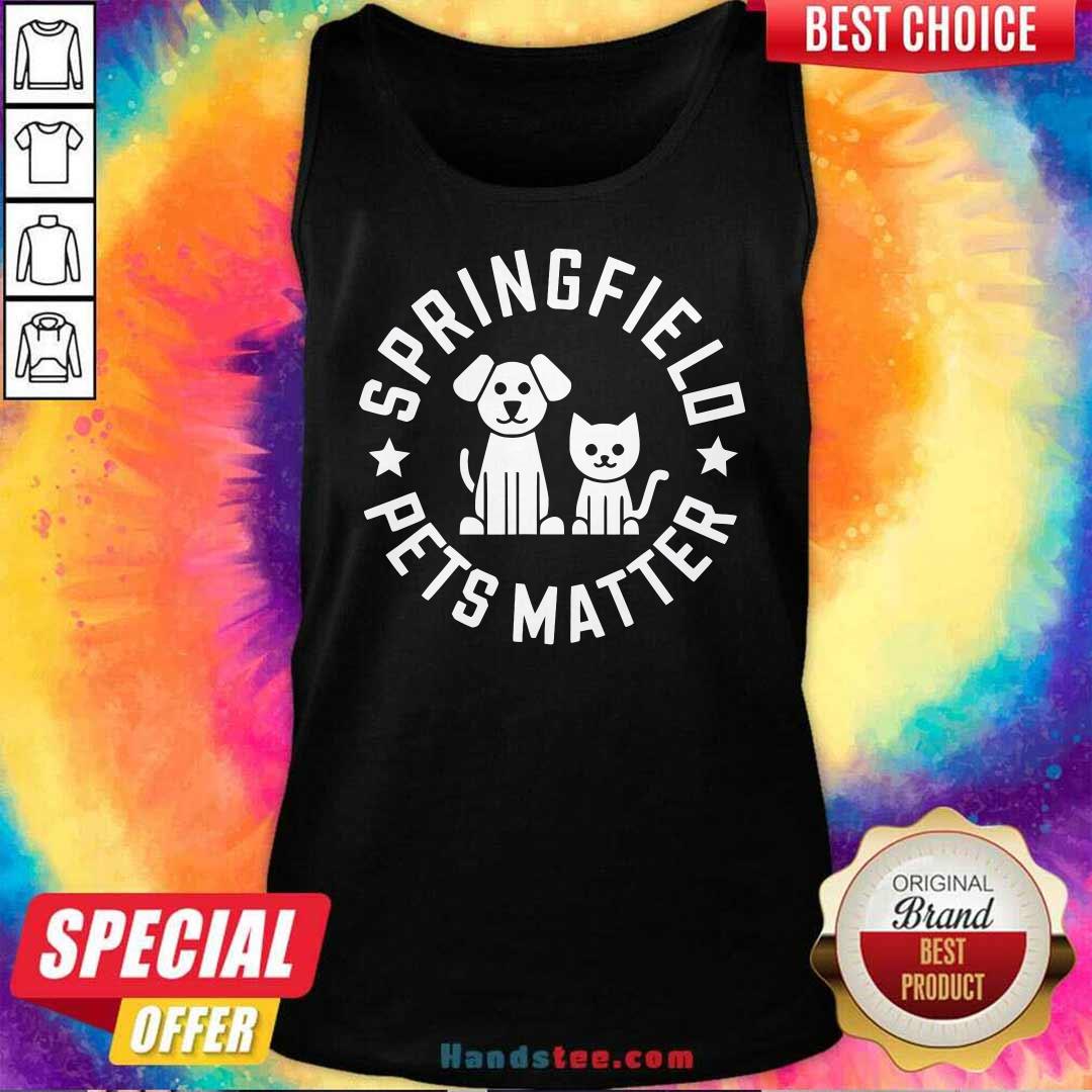 Funny Cute Eating The Dogs Springfield Pets Matter Cute Animal Tank-top