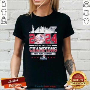 Hot 2024 American League Champions New York Yankees Ladies-tee