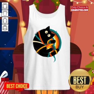 Hot Cute Yin Yang Cat Tank-top