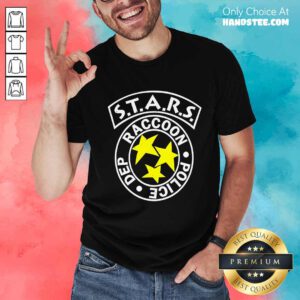 Hot Stars Raccoon Police Department Logo T-Shirt