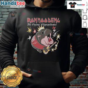 Alternative view of Iron Moo Deng The Pygmy Hippopotamus T-Shirt