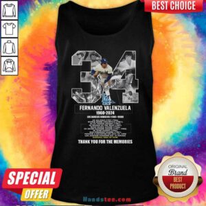 Nice Fernando Valenzuela 1960-2024 Los Angeles Dodgers Baseball Hall Tank-top