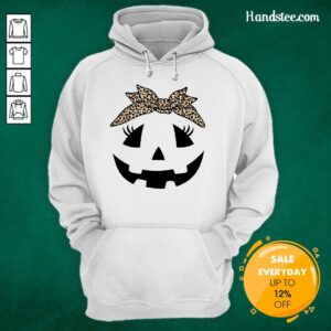 Nice Jack O Lantern Pumpkin Leopard Face Halloween Hoodie