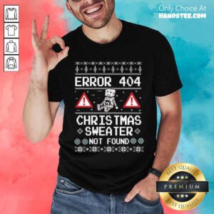 Official Computer Error 404 Ugly Christmas T-Shirt