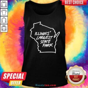 Official Illinois' Largest State Park Wisconsin Tank-top