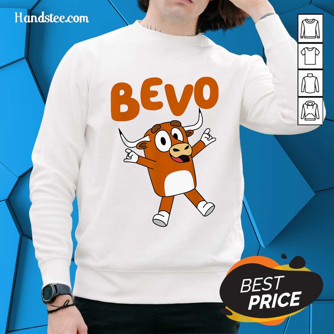 Original Bevo Longhorn Bull Funny Cartoon Sweater