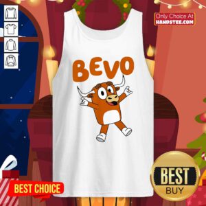 Original Bevo Longhorn Bull Funny Cartoon Tank-top