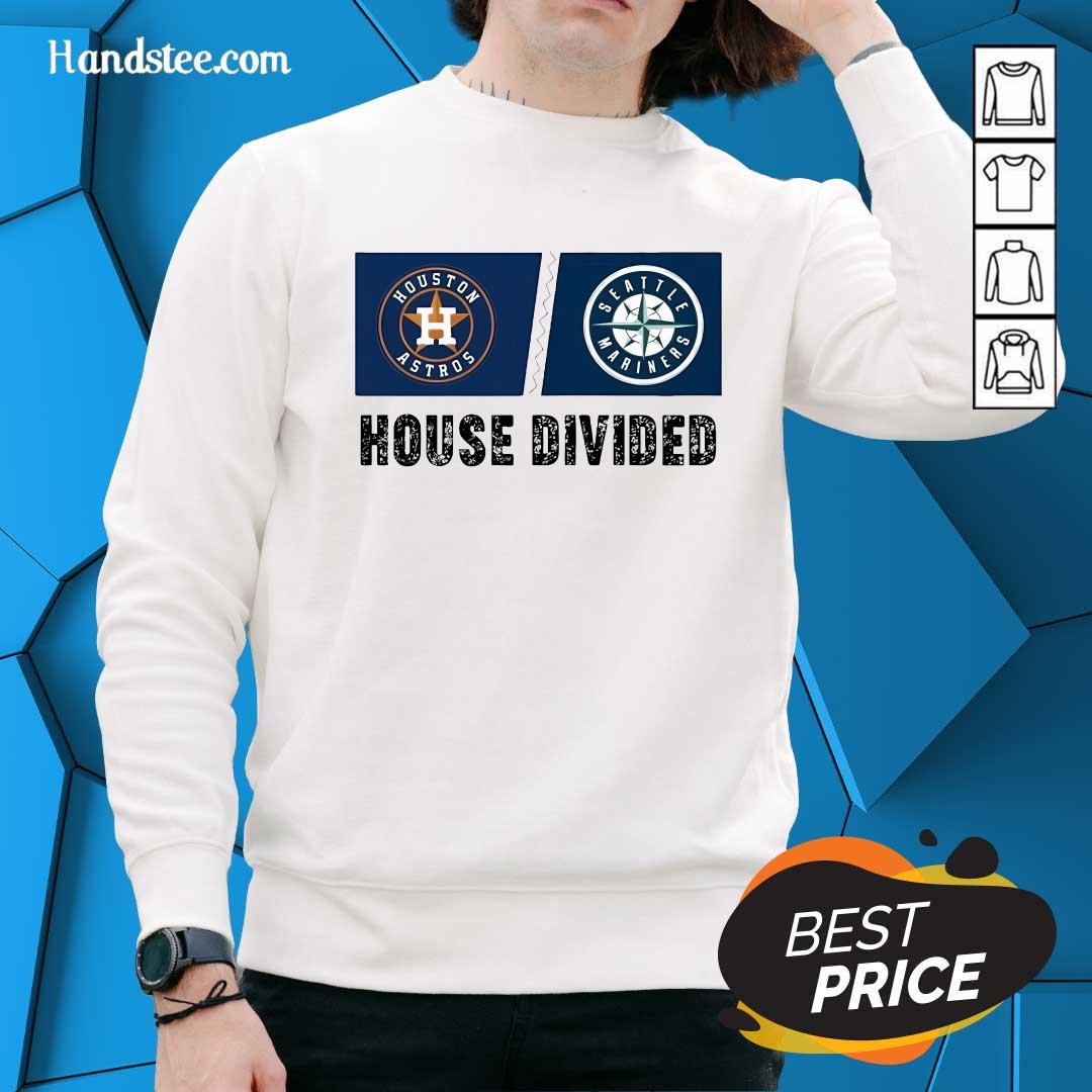 Original Houston Astros Vs Seattle Mariners House Divided Sweater