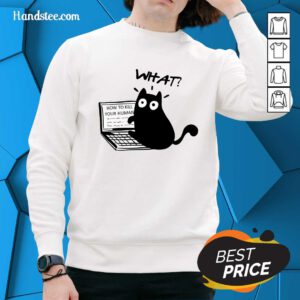 Pretty Cute Funny Cat Research How To Kill Human Sweater
