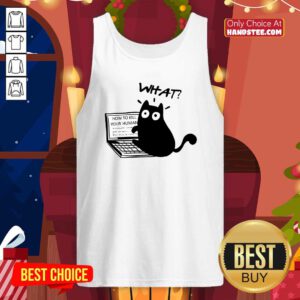 Pretty Cute Funny Cat Research How To Kill Human Tank-top