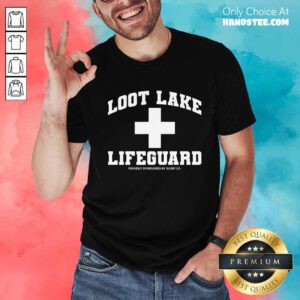 Pretty Look Lake Lifeguard Proudly Sponsored By Slurp Co T-Shirt