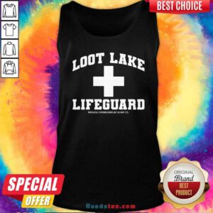 Pretty Look Lake Lifeguard Proudly Sponsored By Slurp Co Tank-top