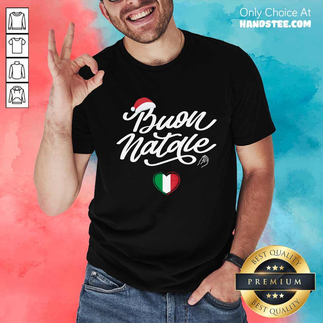 Awesome Buon Natale Italian Family Christmas Italy Pride Holiday T-Shirt