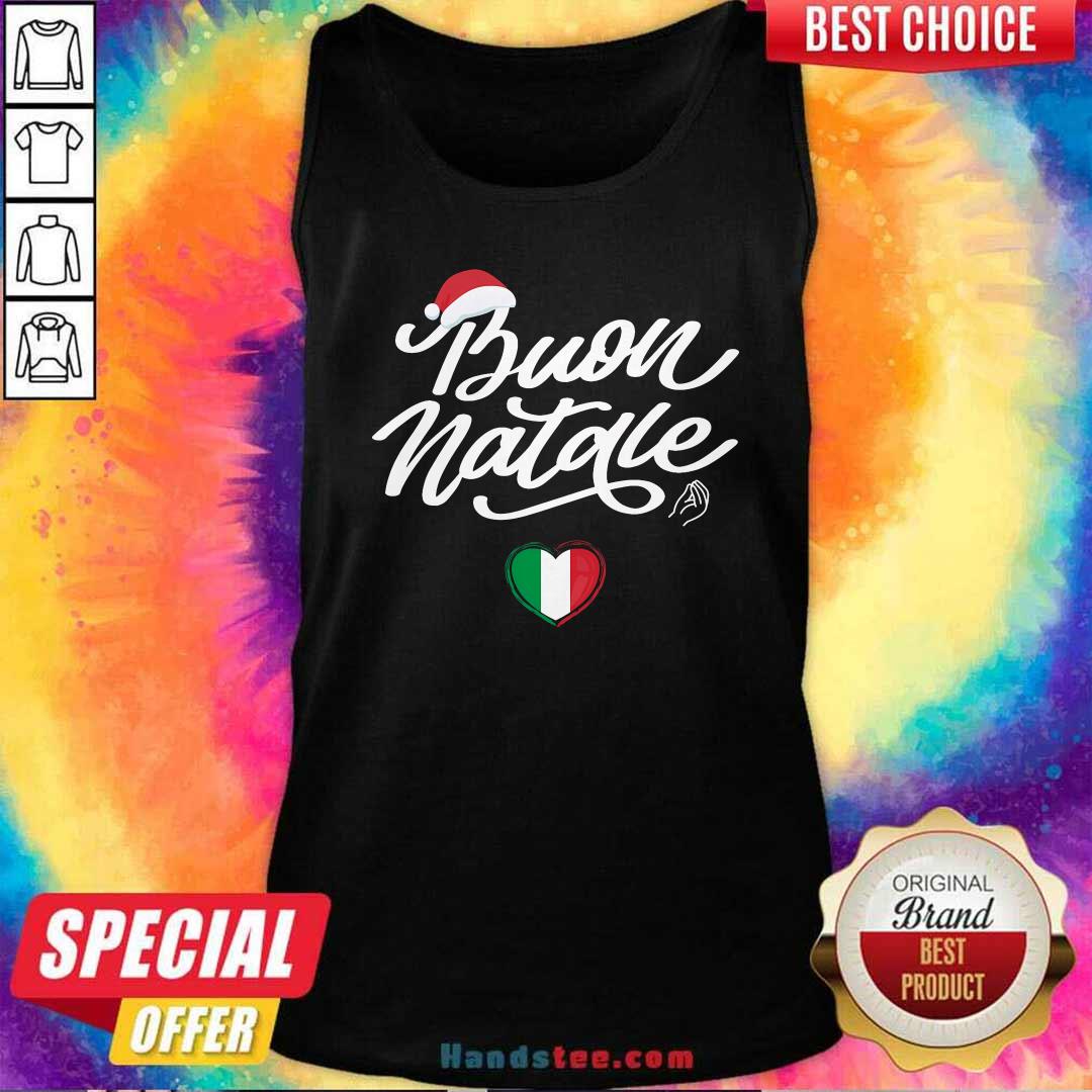 Awesome Buon Natale Italian Family Christmas Italy Pride Holiday Tank-top