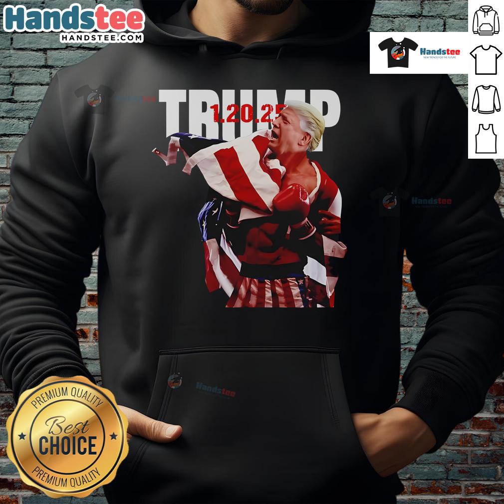 Awesome Trump Rocky Won hoodie featuring bold graphics celebrating victory, perfect for fans of Trump and Rocky Balboa.