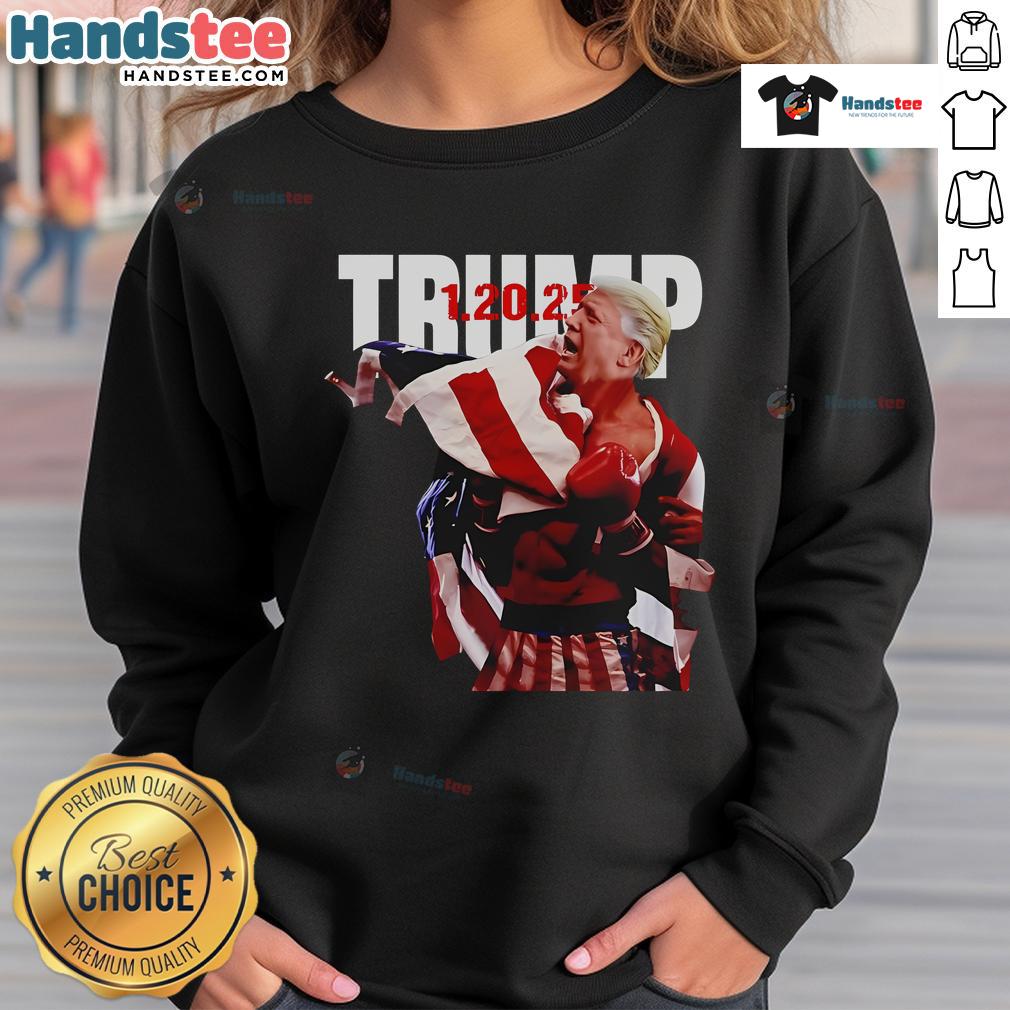 Awesome Trump Rocky Won sweatshirt featuring bold graphics celebrating victory, perfect for fans and collectors.
