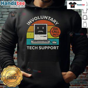 Alternative view of Funny Involuntary Tech Support Retro Sunset T-Shirt