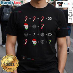Funny Math Teacher Christmas T-Shirt with festive graphics and humorous math-themed design for holiday classroom spirit.