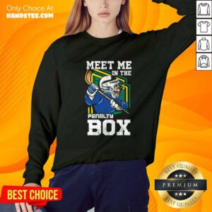Funny Meet Me In The Penalty Box Ice Hockey Sweater