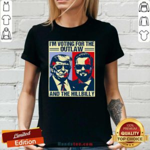 Funny Trump Flag Outlaw Hillbilly JD Vance 2024 Donald Trump Ladies-tee