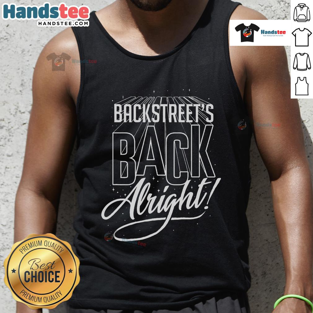 Stylish Good Backstreet BSB Back Alright tank top featuring vibrant graphics, perfect for fans of the Backstreet Boys.