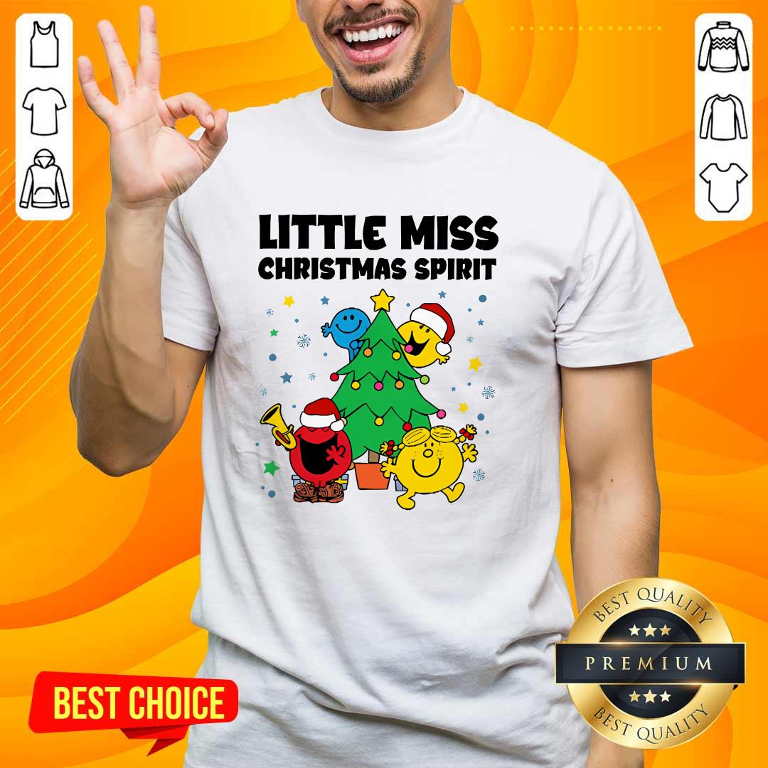 Good Best Little Miss Christmas Spirit Teacher T-Shirt