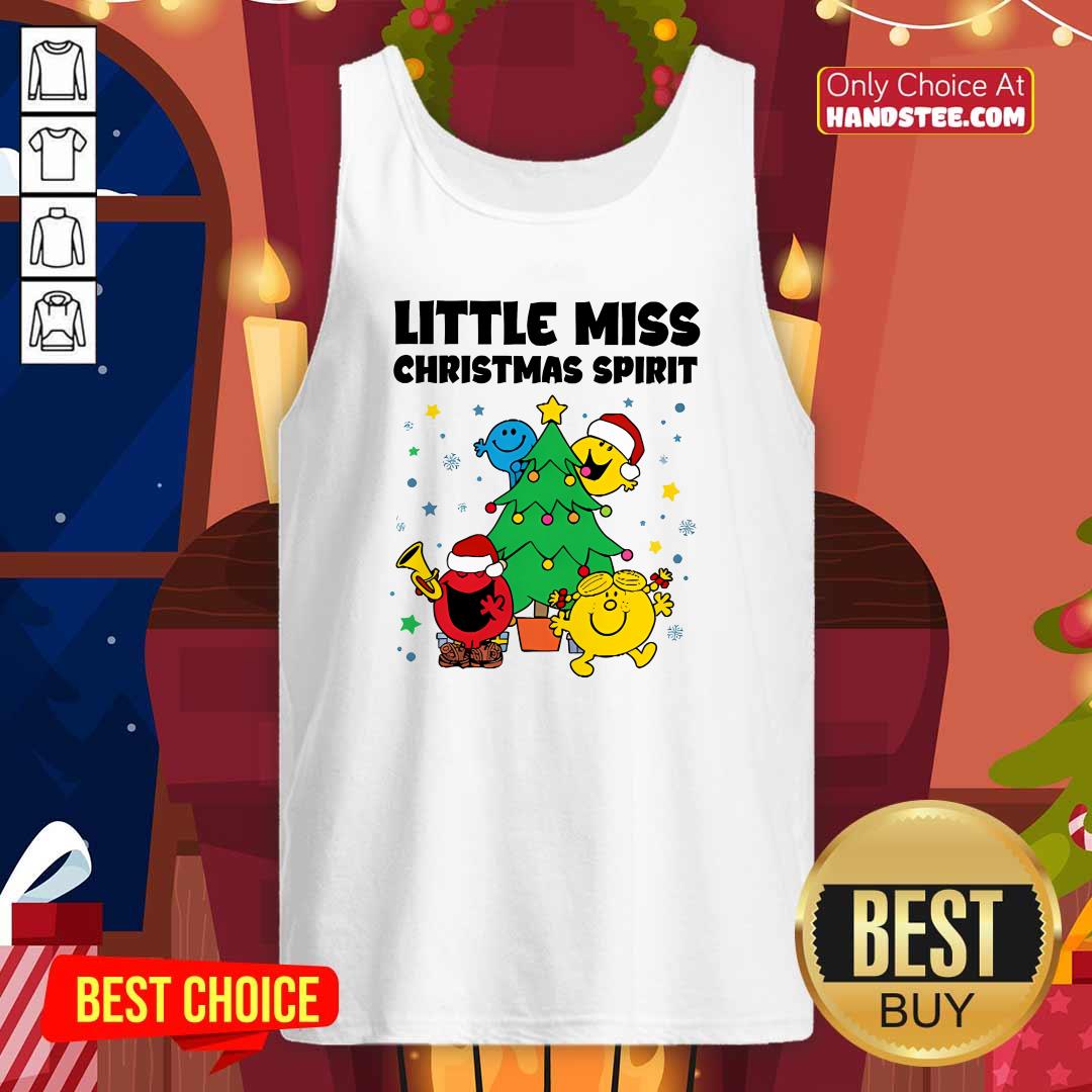 Good Best Little Miss Christmas Spirit Teacher Tank-top