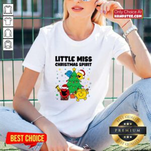Good Best Little Miss Christmas Spirit Teacher V-neck