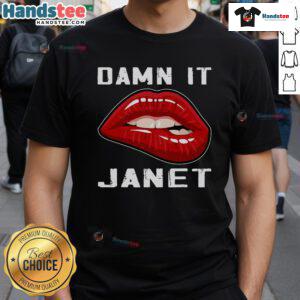 Good Damn It Janet Vintage Movie Kawaii T-Shirt featuring colorful retro design and playful graphics for fans.