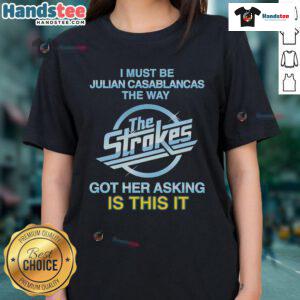 Julian Casablancas ladies tee featuring 'Is This It' design, perfect for fans of The Strokes and stylish casual wear.