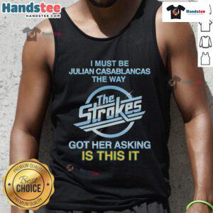 Julian Casablancas inspired tank top featuring 'Is This It' design, perfect for music fans and summer style.