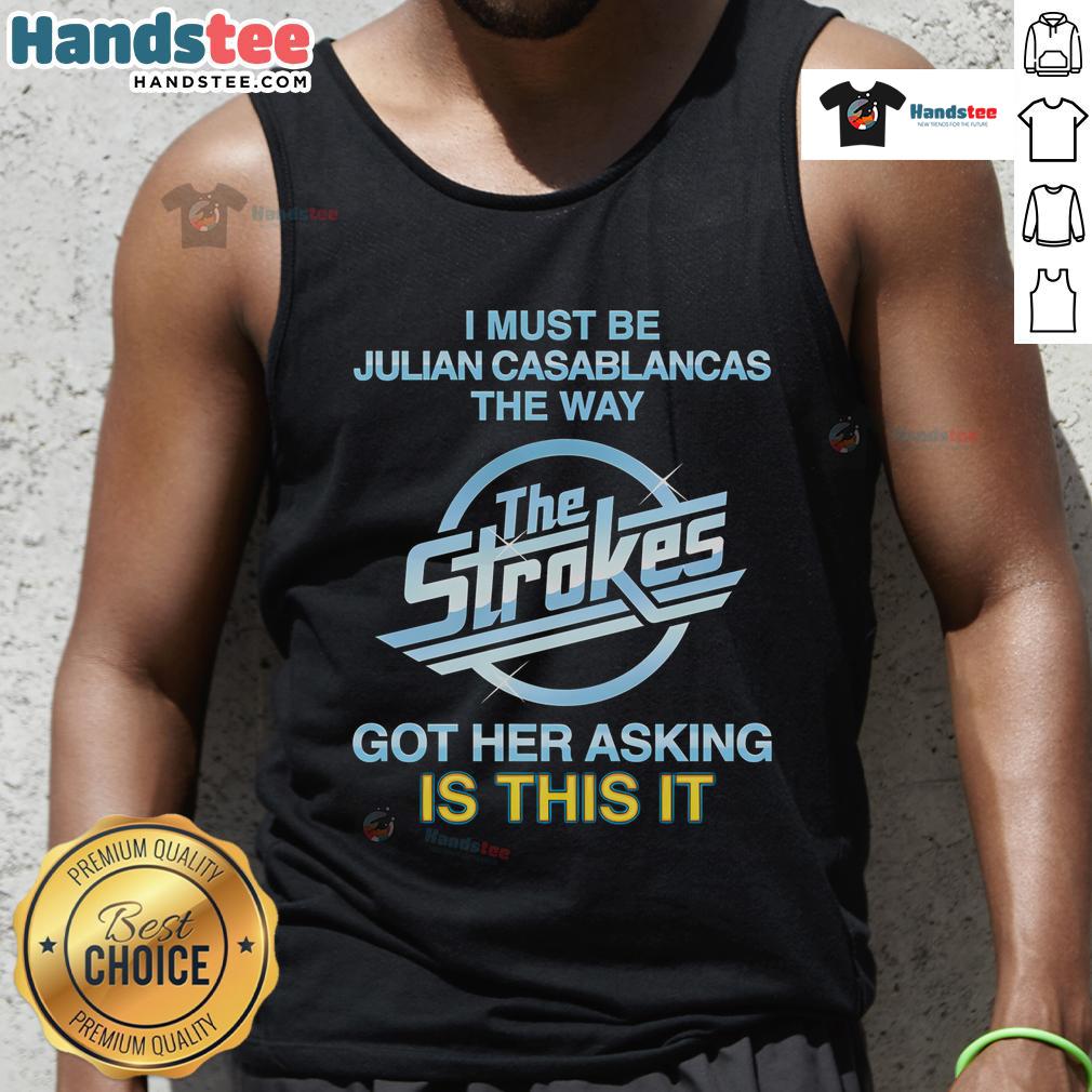 Julian Casablancas inspired tank top featuring 'Is This It' design, perfect for music fans and summer style.