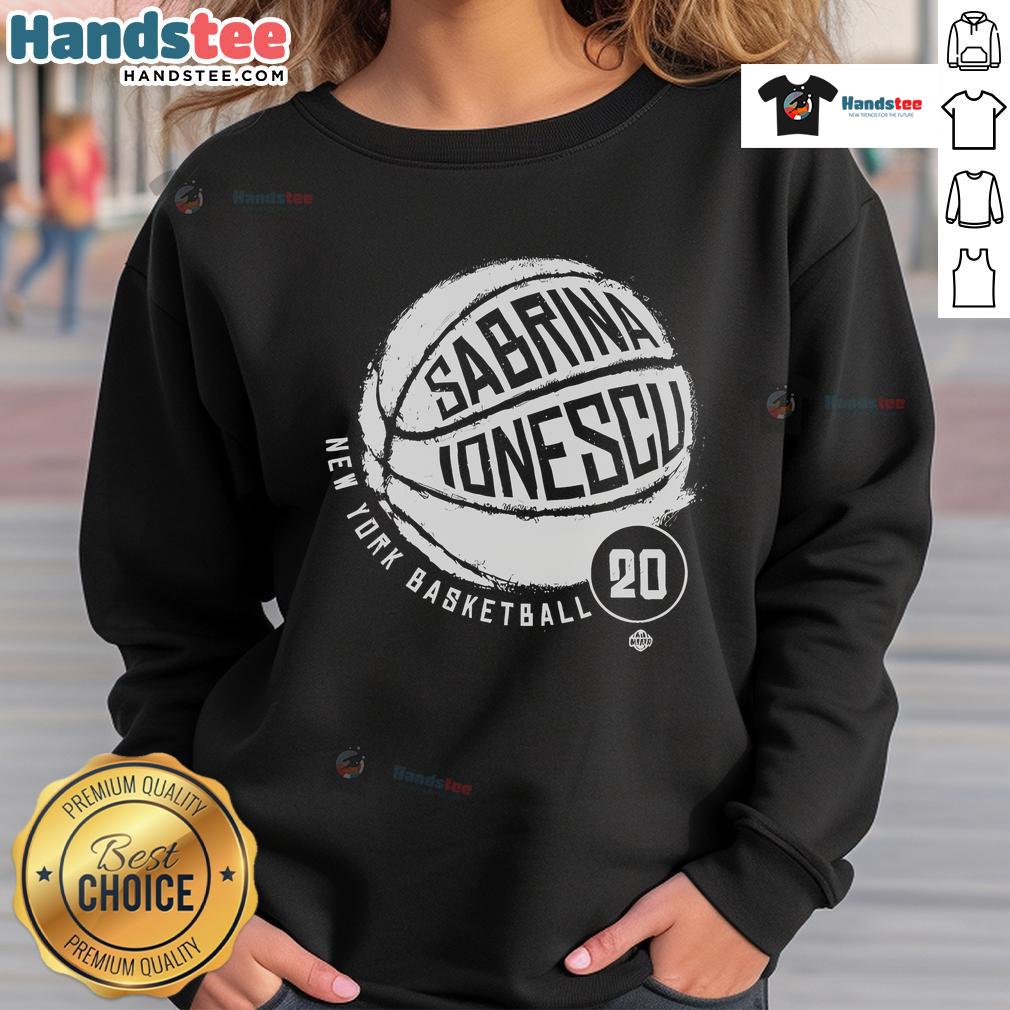 Good Sabrina Ionescu No. 20 New York Liberty basketball sweatshirt showcasing team spirit and style.