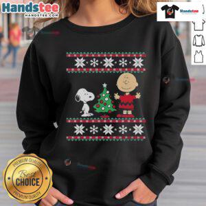 Good Snoopy Peanuts Charlie Christmas Tree 2024 sweatshirt featuring festive design and vibrant colors for holiday cheer.