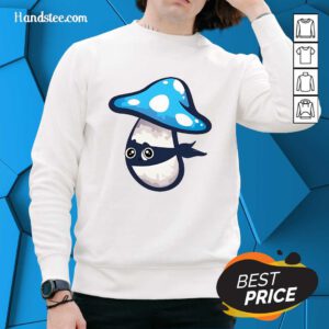 Hot Cute Blue Mushroom Ninja Sweater